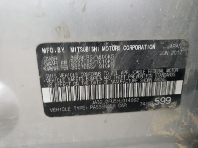 Photo 9 VIN: JA32U2FU5HU014062 - MITSUBISHI LANCER ES 