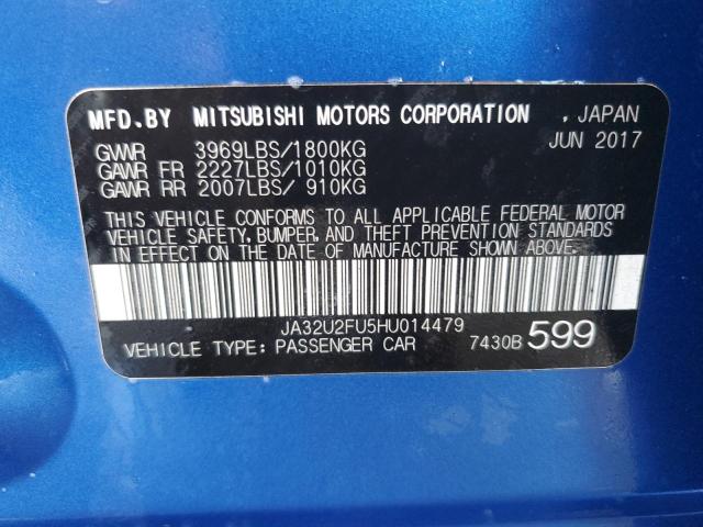 Photo 11 VIN: JA32U2FU5HU014479 - MITSUBISHI LANCER ES 