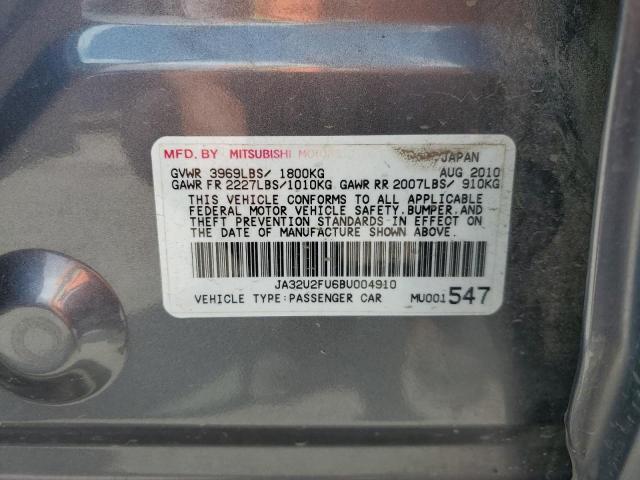 Photo 11 VIN: JA32U2FU6BU004910 - MITSUBISHI LANCER 