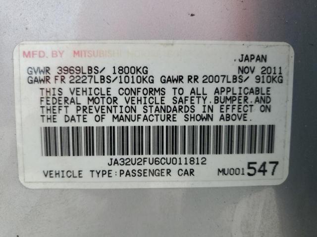 Photo 12 VIN: JA32U2FU6CU011812 - MITSUBISHI LANCER 