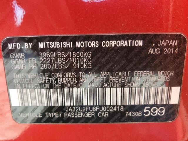 Photo 11 VIN: JA32U2FU6FU002418 - MITSUBISHI LANCER 