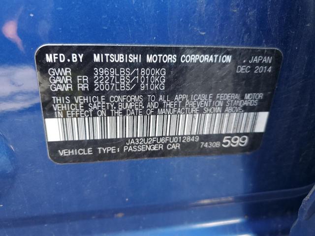 Photo 11 VIN: JA32U2FU6FU012849 - MITSUBISHI LANCER ES 