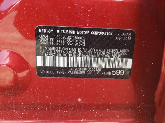 Photo 9 VIN: JA32U2FU6FU020420 - MITSUBISHI LANCER ES 