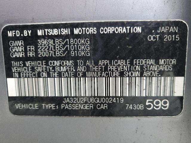 Photo 11 VIN: JA32U2FU6GU002419 - MITSUBISHI LANCER 