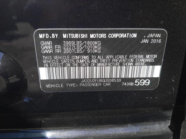 Photo 11 VIN: JA32U2FU6GU008530 - MITSUBISHI LANCER 