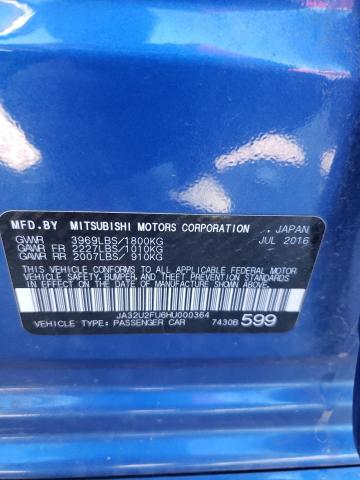 Photo 9 VIN: JA32U2FU6HU000364 - MITSUBISHI LANCER ES 