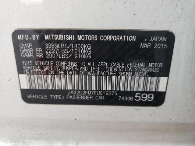 Photo 9 VIN: JA32U2FU7FU019275 - MITSUBISHI LANCER ES 