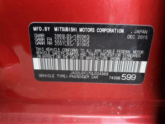 Photo 12 VIN: JA32U2FU7GU004969 - MITSUBISHI LANCER ES 