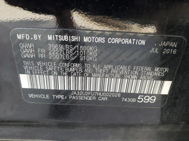 Photo 9 VIN: JA32U2FU7HU002026 - MITSUBISHI LANCER ES 