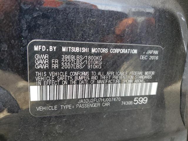 Photo 11 VIN: JA32U2FU7HU007470 - MITSUBISHI LANCER ES 