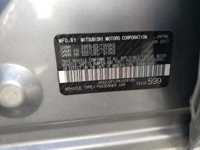 Photo 9 VIN: JA32U2FU7HU009185 - MITSUBISHI LANCER ES 