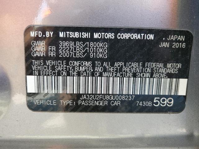 Photo 11 VIN: JA32U2FU8GU008237 - MITSUBISHI LANCER 