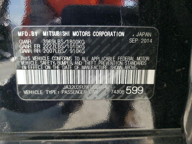 Photo 9 VIN: JA32U2FU9FU006642 - MITSUBISHI LANCER ES 