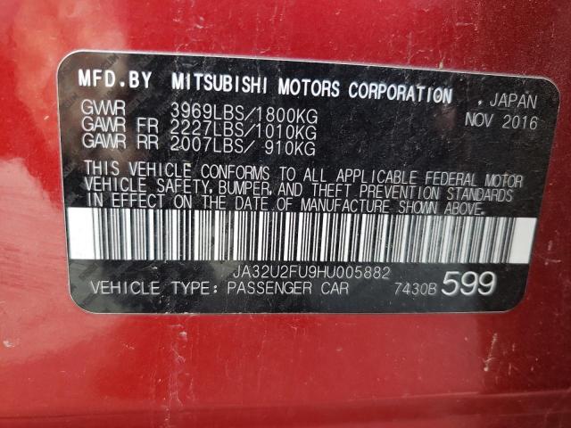 Photo 11 VIN: JA32U2FU9HU005882 - MITSUBISHI LANCER ES 