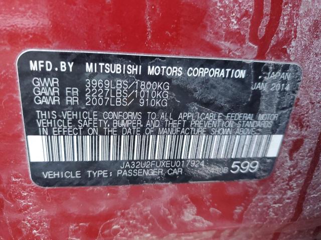 Photo 11 VIN: JA32U2FUXEU017924 - MITSUBISHI LANCER 