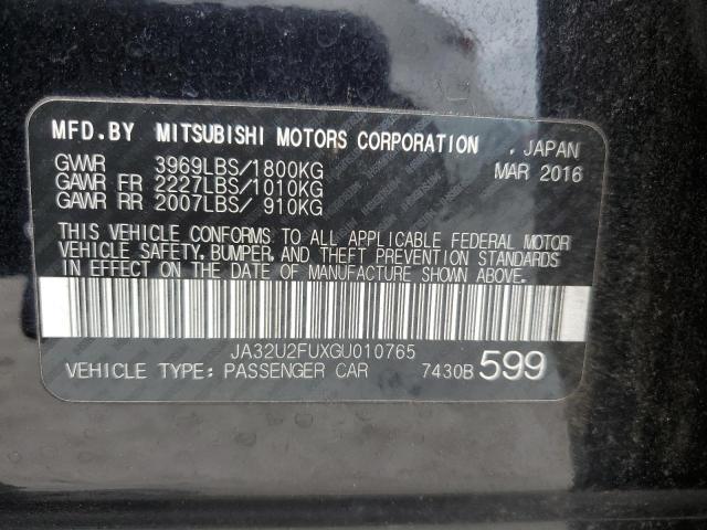 Photo 11 VIN: JA32U2FUXGU010765 - MITSUBISHI LANCER ES 