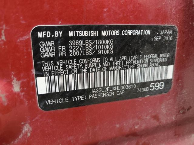 Photo 11 VIN: JA32U2FUXHU003610 - MITSUBISHI LANCER ES 