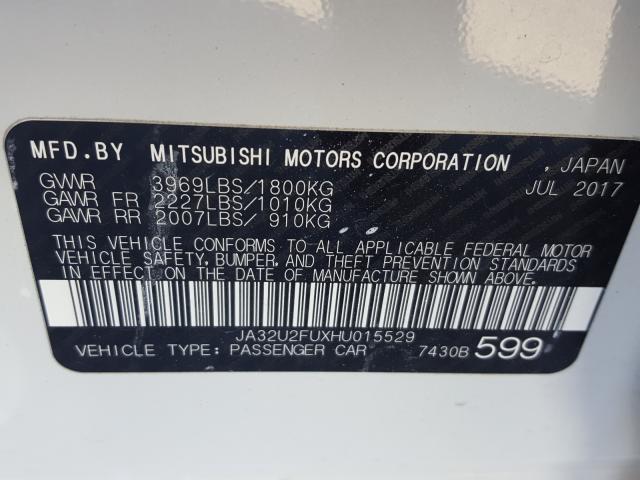 Photo 9 VIN: JA32U2FUXHU015529 - MITSUBISHI LANCER ES 