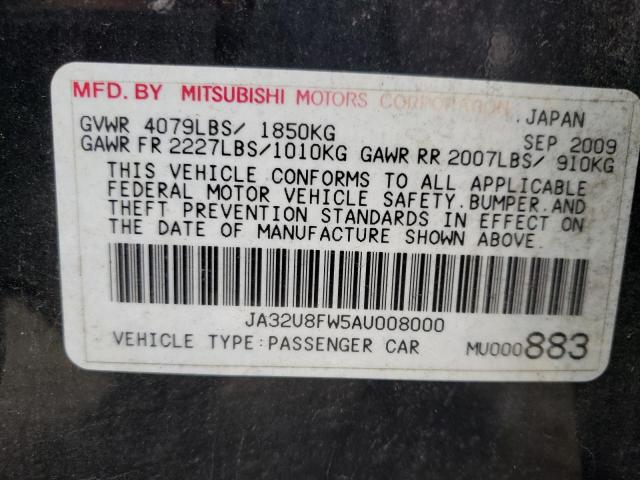 Photo 12 VIN: JA32U8FW5AU008000 - MITSUBISHI LANCER 