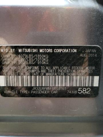 Photo 12 VIN: JA32U8FW5FU003161 - MITSUBISHI LANCER GT 