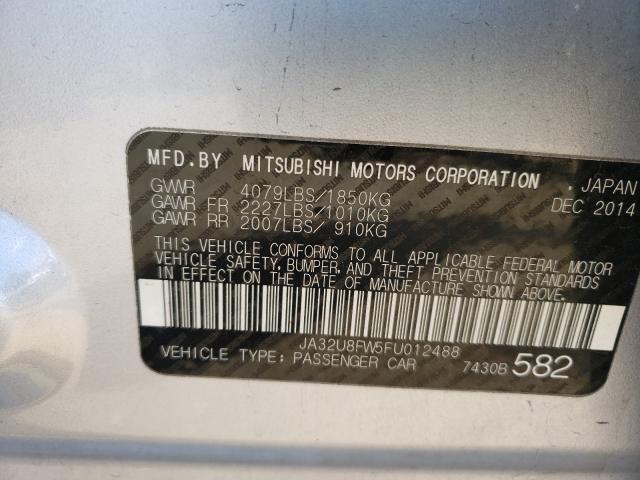 Photo 9 VIN: JA32U8FW5FU012488 - MITSUBISHI LANCER GT 