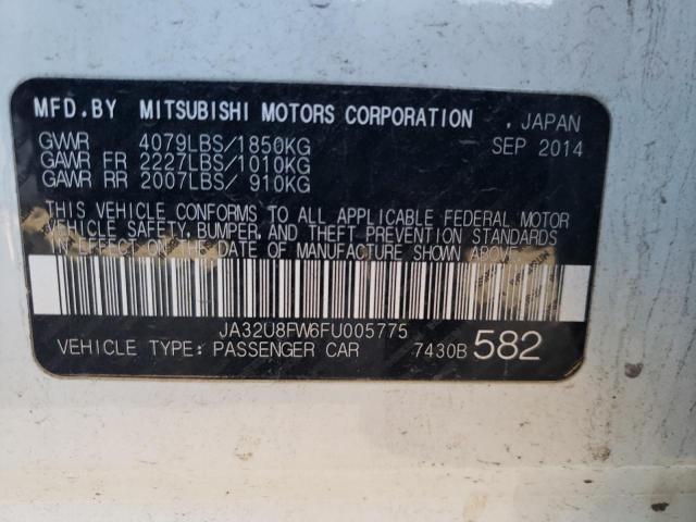 Photo 11 VIN: JA32U8FW6FU005775 - MITSUBISHI LANCER GT 