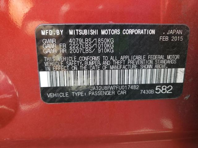 Photo 11 VIN: JA32U8FW7FU017482 - MITSUBISHI LANCER GT 