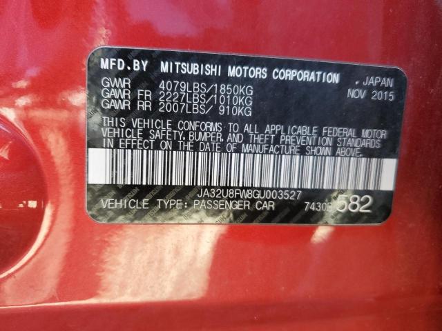 Photo 11 VIN: JA32U8FW8GU003527 - MITSUBISHI LANCER GT 