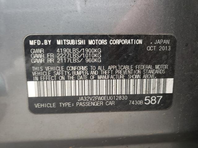 Photo 9 VIN: JA32V2FW0EU012830 - MITSUBISHI LANCER SE 