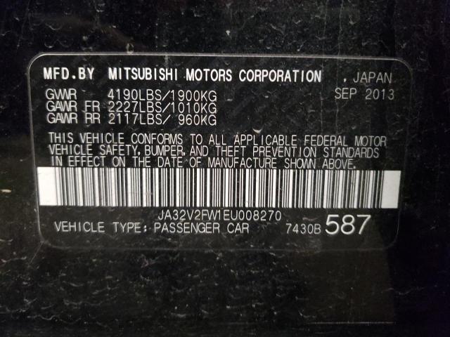 Photo 9 VIN: JA32V2FW1EU008270 - MITSUBISHI LANCER SE 