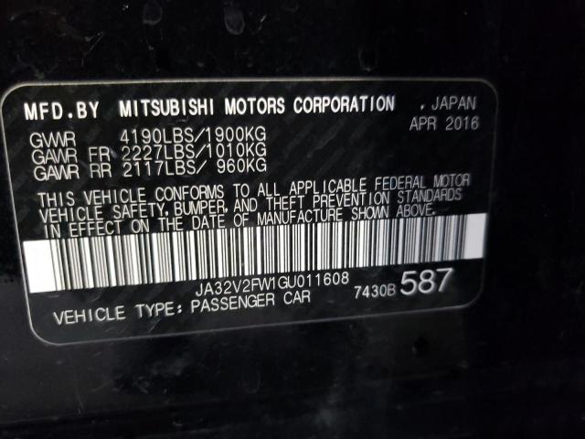 Photo 11 VIN: JA32V2FW1GU011608 - MITSUBISHI LANCER 