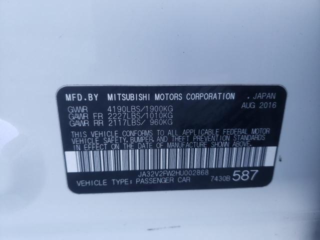 Photo 11 VIN: JA32V2FW2HU002868 - MITSUBISHI LANCER ES 