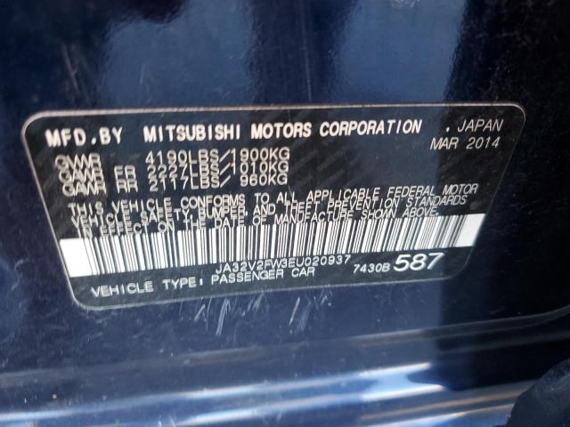 Photo 11 VIN: JA32V2FW3EU020937 - MITSUBISHI LANCER SE 