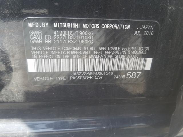 Photo 9 VIN: JA32V2FW3HU001549 - MITSUBISHI LANCER ES 