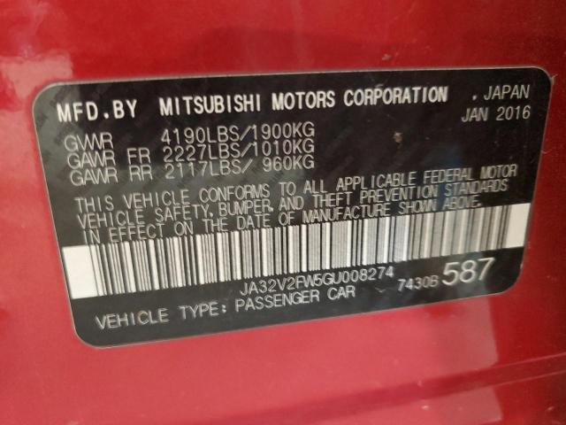 Photo 12 VIN: JA32V2FW5GU008274 - MITSUBISHI LANCER 