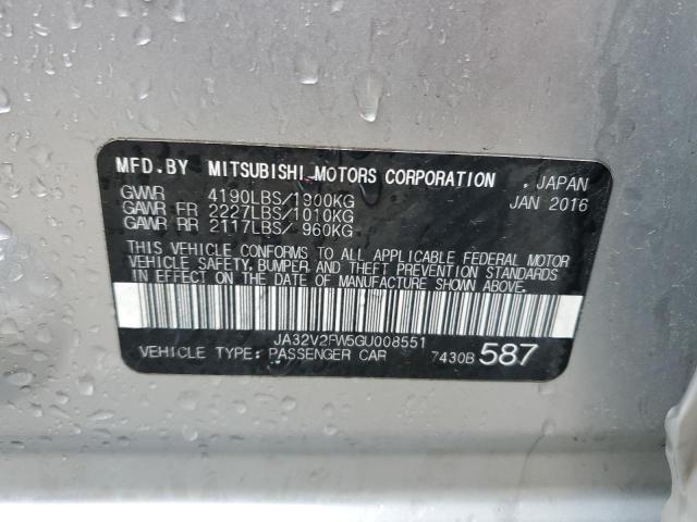 Photo 11 VIN: JA32V2FW5GU008551 - MITSUBISHI LANCER 