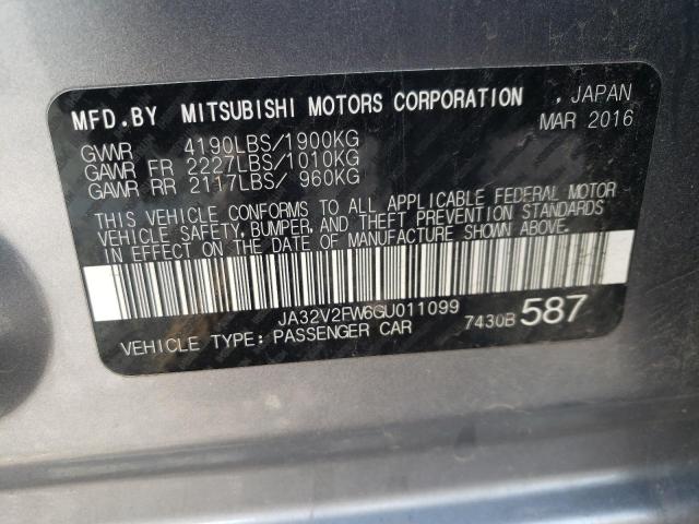 Photo 9 VIN: JA32V2FW6GU011099 - MITSUBISHI LANCER ES 