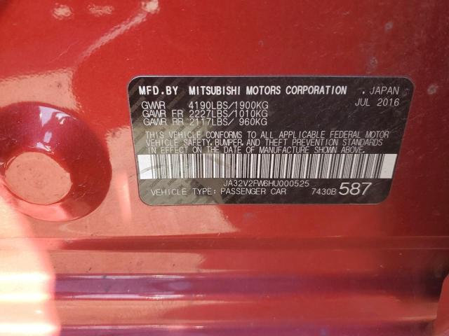 Photo 12 VIN: JA32V2FW6HU000525 - MITSUBISHI LANCER 