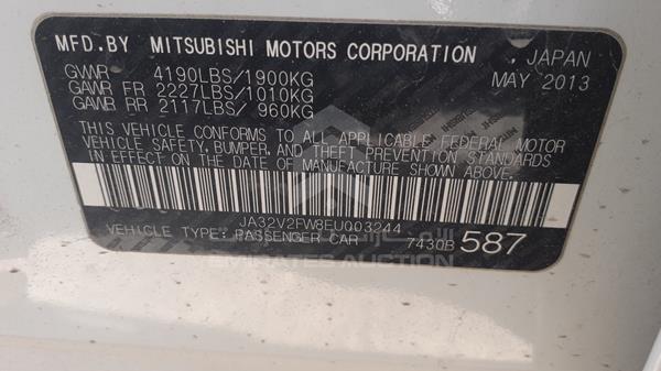 Photo 2 VIN: JA32V2FW8EU003244 - MITSUBISHI LANCER 