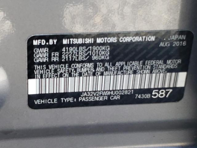 Photo 11 VIN: JA32V2FW9HU002821 - MITSUBISHI LANCER ES 