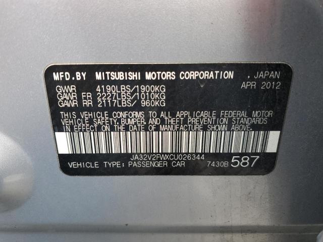 Photo 12 VIN: JA32V2FWXCU026344 - MITSUBISHI LANCER 