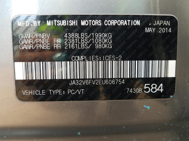 Photo 9 VIN: JA32V6FV2EU606754 - MITSUBISHI LANCER RAL 