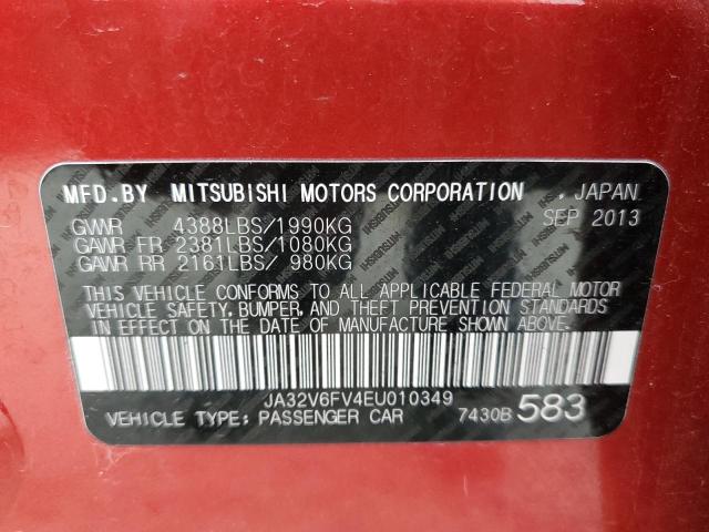 Photo 11 VIN: JA32V6FV4EU010349 - MITSUBISHI LANCER 