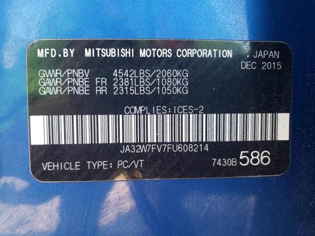 Photo 12 VIN: JA32W7FV7FU608214 - MITSUBISHI LANCER EVO 