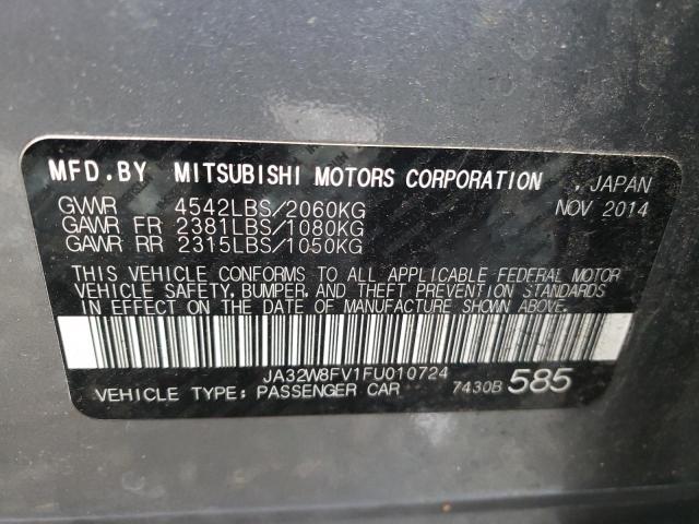 Photo 11 VIN: JA32W8FV1FU010724 - MITSUBISHI LANCER EVO 