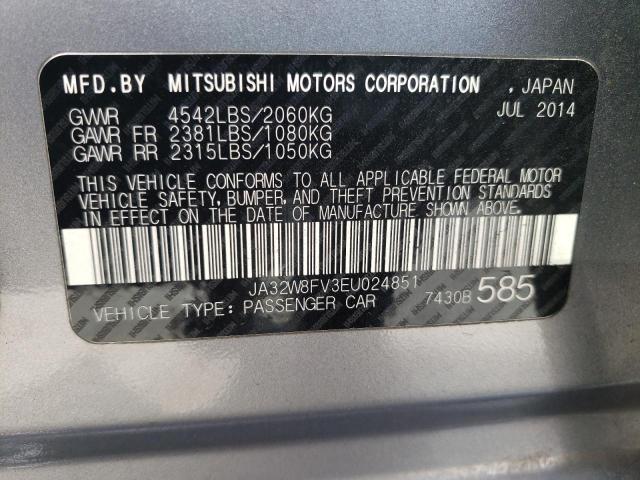 Photo 9 VIN: JA32W8FV3EU024851 - MITSUBISHI LANCER EVO 