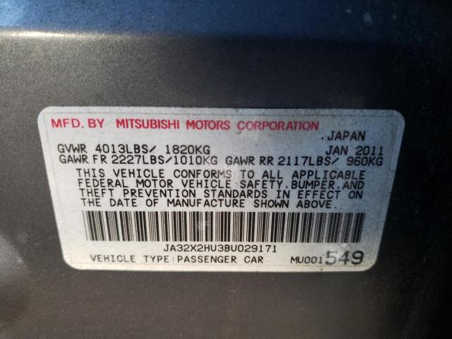 Photo 11 VIN: JA32X2HU3BU029171 - MITSUBISHI LANCER 