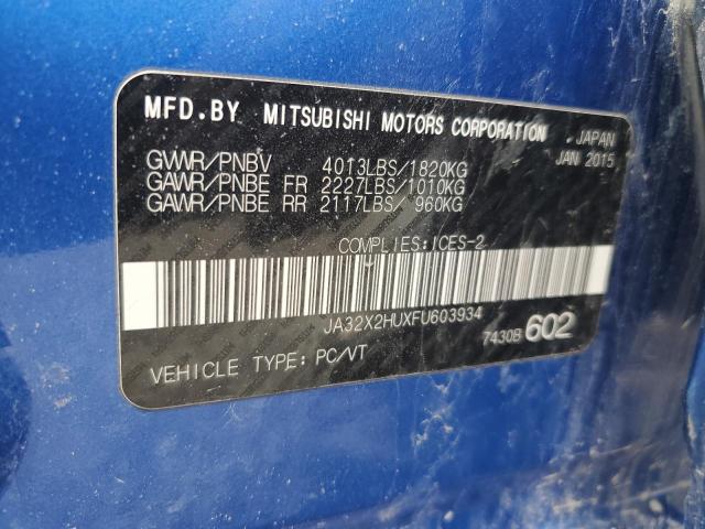 Photo 12 VIN: JA32X2HUXFU603934 - MITSUBISHI LANCER 