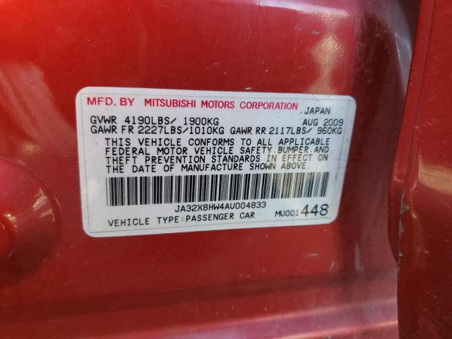 Photo 11 VIN: JA32X8HW4AU004833 - MITSUBISHI LANCER GTS 