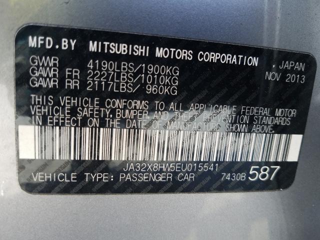 Photo 9 VIN: JA32X8HW5EU015541 - MITSUBISHI LANCER GT 